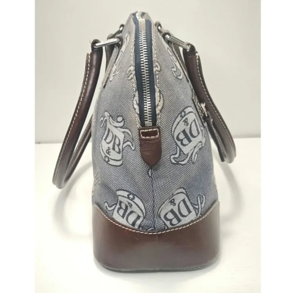 vintage Y2K Dooney & Bourke Blue brown DB satchel
